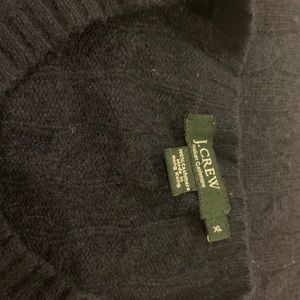 Navy blue J crew cashmere sweater